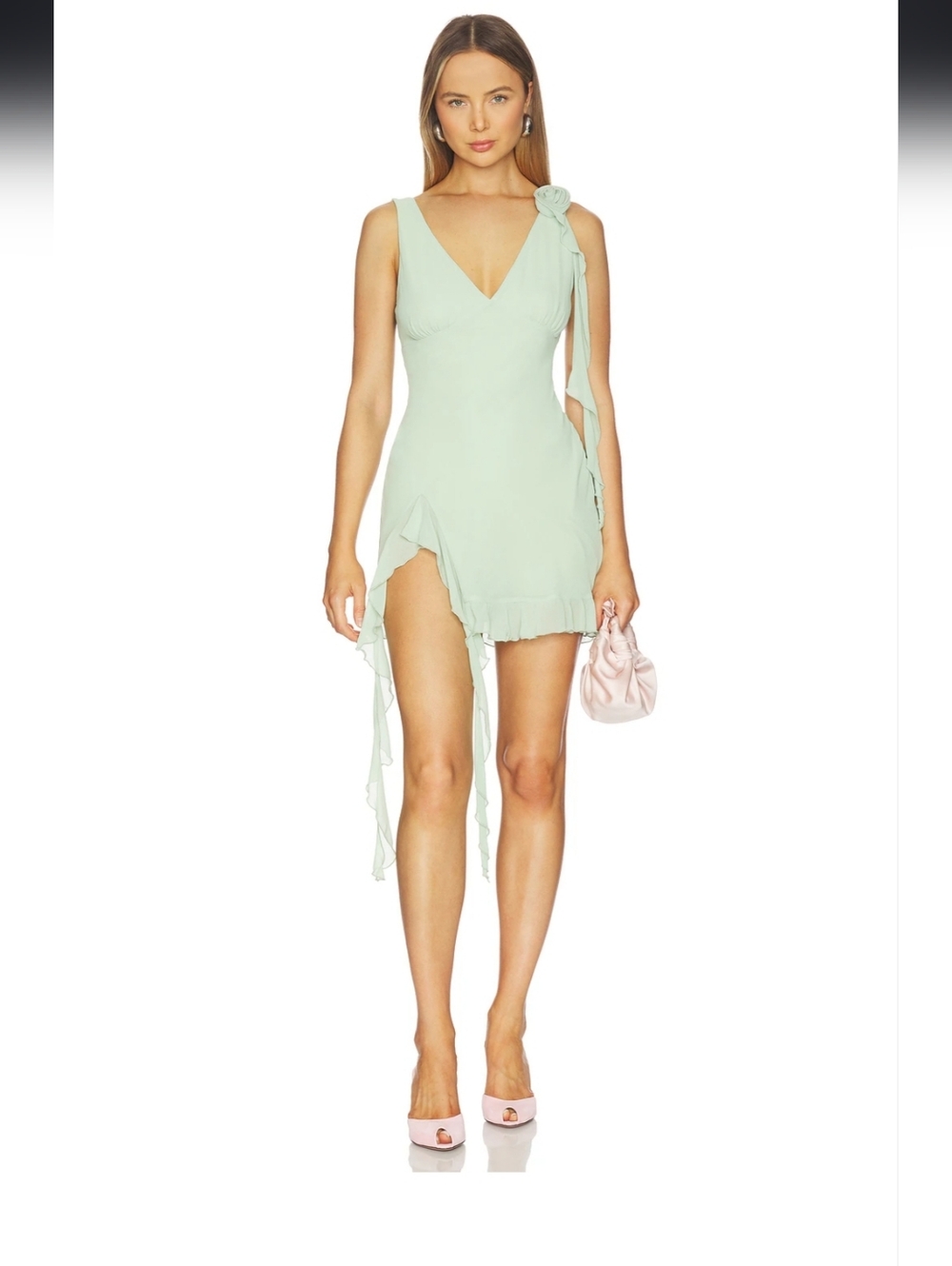 Myla Mini Dress in Mint Green